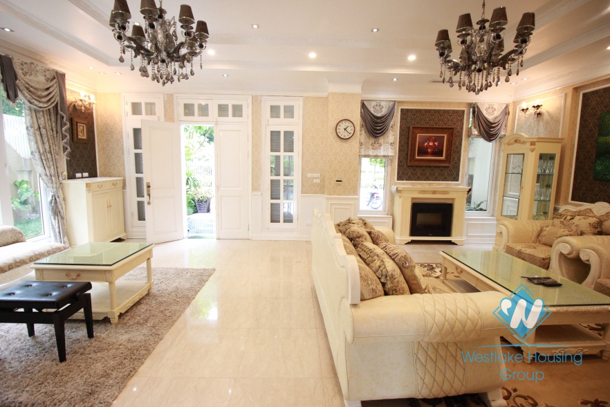European style house for lease in Ciputra, Tay Ho, Hanoi